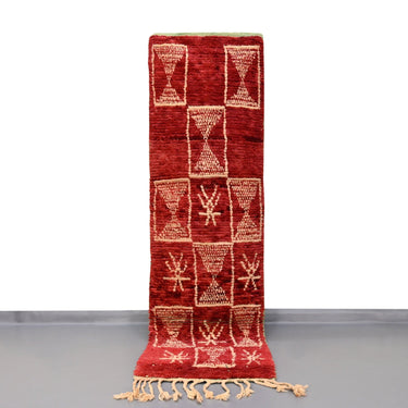 Moroccan Vintage Runner Rug 2.3 x 8.5 feet / 71 x 260 cm - Ettilux Home